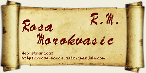 Rosa Morokvašić vizit kartica